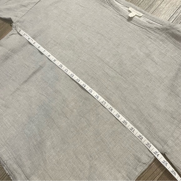 Eileen Fisher Organic Linen Cotton Blend Top - Picture 9 of 15